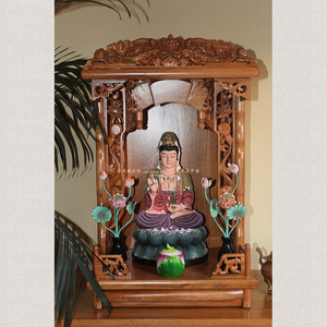 18寸风水花草葫芦吊柜、台龛 佛龛 佛柜 神柜 佛教用品