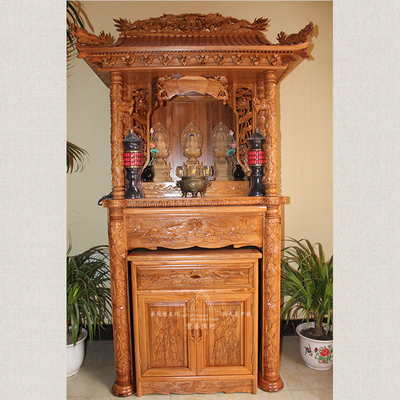 108双龙柱屋顶佛龛