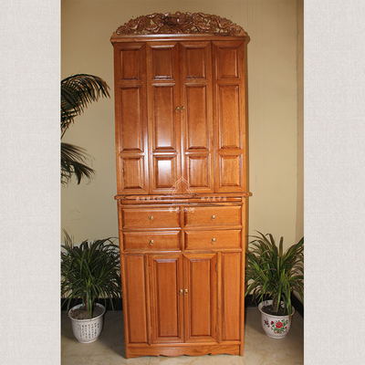 带门素面佛龛立柜