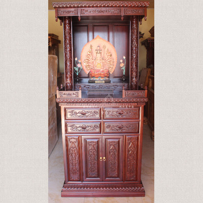 香樟木佛龛汉式佛龛柜