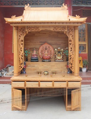 屋顶佛龛立柜