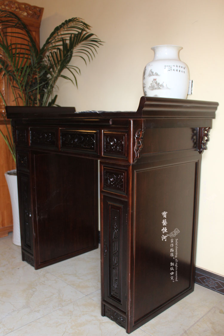 供桌配八仙桌佛桌佛台佛龛佛堂设计定做实木供桌供柜带门佛龛