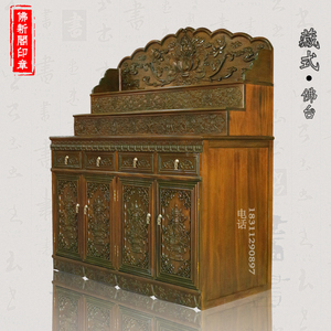 藏式佛台 多层佛龛供台 供桌 屏风佛龛神龛供台 佛柜定做