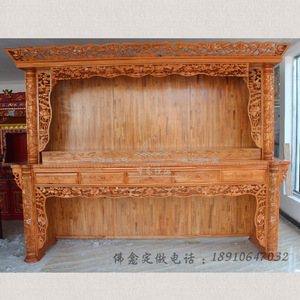 301大型佛可能立柜 北京佛龛厂家生产定做佛龛 佛堂设计 寺庙修缮