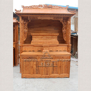 191双龙屋顶佛龛套柜 北京佛龛厂家生产定做佛龛 佛堂设计 寺庙修缮